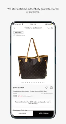 Luxury Closet android App screenshot 1